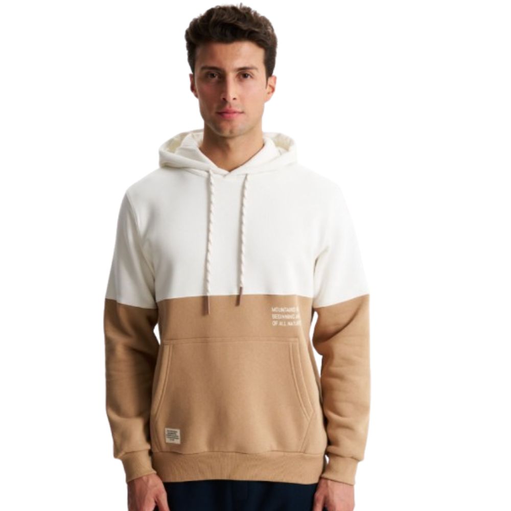 ARMA WHITE/BEIGE MEN HOODIE